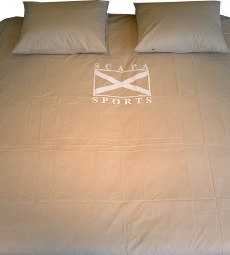 Dekbedovertrek Scapa _beige -wit